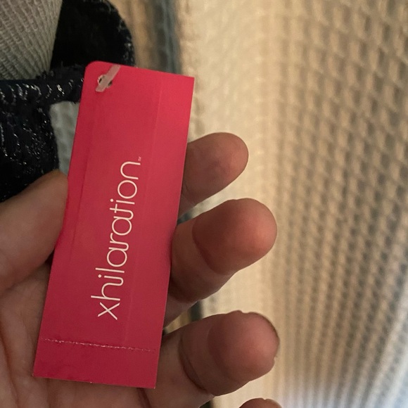 Sparkly Plus Size Dress Dark Blue Black sleeveless 2xl silver accents XXL - Picture 14 of 15